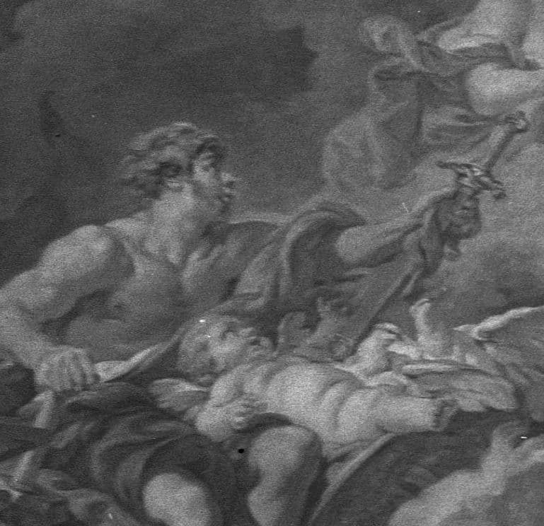 Vulcain présente à Vénus des armes pour Enée - POP